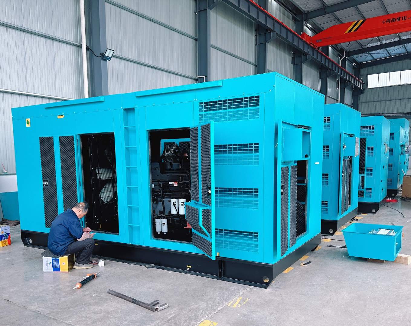 Besten Exports Four 500kW Cummins Silent Diesel Generators to Saudi Arabia