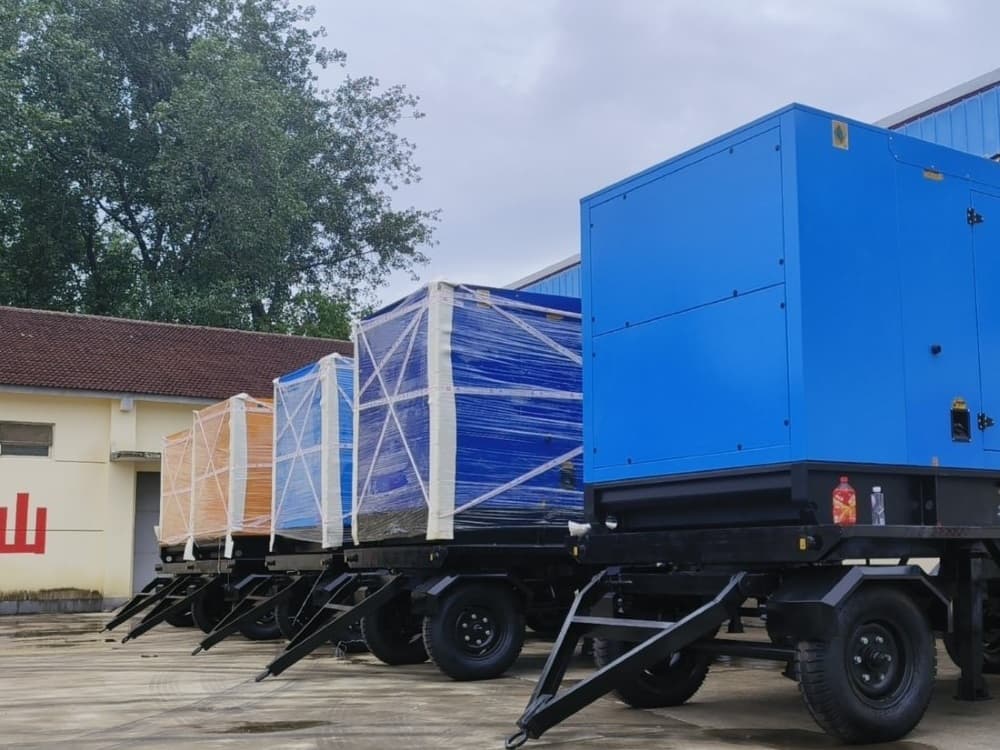 Besten Exports Five Mobile Weichai Diesel Generators to the Philippines